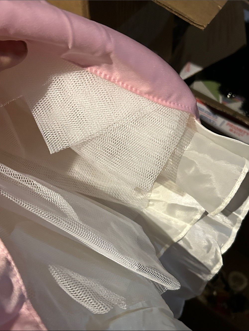 Pink and White Girls' Floral Bodice Party Dress - Picture 5 of 7